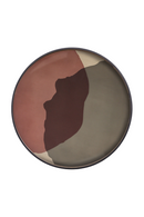 Printed Glass Round Tray | Ethnicraft Dots | Oroatrade.com