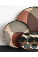 Printed Glass Round Tray | Ethnicraft Dots | Oroatrade.com