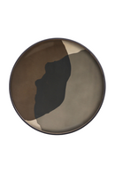 Printed Glass Round Tray | Ethnicraft Dots | Oroatrade.com