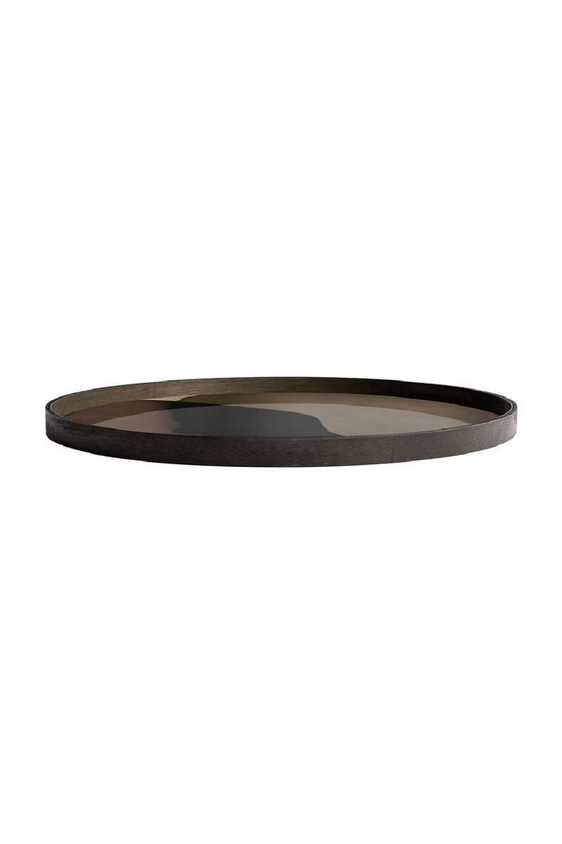 Printed Glass Round Tray | Ethnicraft Dots | Oroatrade.com