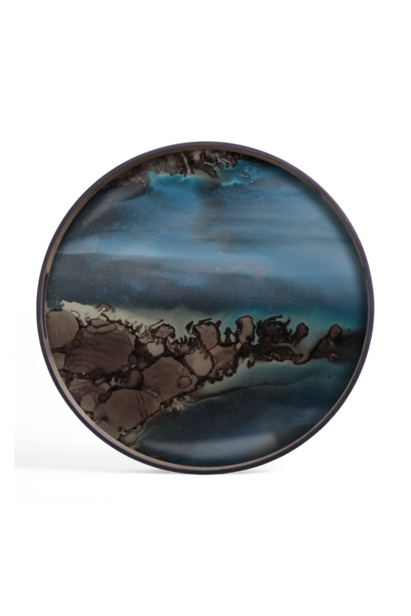 Round Glass Tray | Ethnicraft Organic | Oroatrade.com