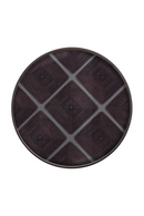 Patterned Round Glass Tray | Ethnicraft Linear | Oroatrade.com