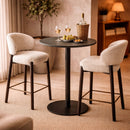 Round Pedestal Dining Table | Ethnicraft Blend | Oroatrade.com