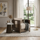 Fabric Cushioned Lounge Chair | Ethnicraft Roan