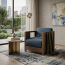 Fabric Cushioned Lounge Chair | Ethnicraft Roan