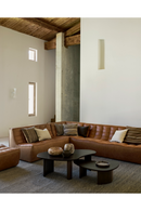 Brown Leather 2-Seater Modular Sofa | Ethnicraft N701 | Oroatrade.com