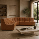 Brown Leather Modular Sofa Set | Ethnicraft N701