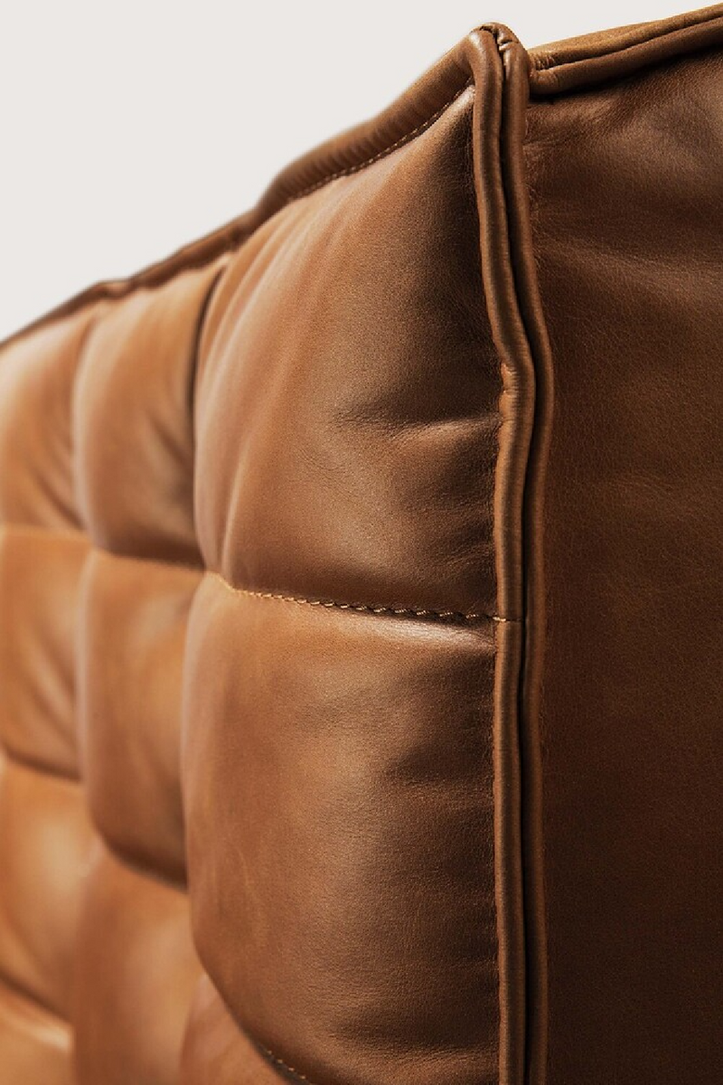 Brown Leather Modular Sofa Set | Ethnicraft N701 | Oroatrade.com
