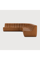 Brown Leather Modular Sofa Set | Ethnicraft N701 | Oroatrade.com