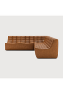 Brown Leather Modular Sofa Set | Ethnicraft N701 | Oroatrade.com