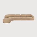 Hospitality furniture - Modular Sofa Set with Semi-Circle Stool - www.oroatrade.com