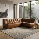 Dark Brown Leather 3-Piece Modular Sofa | Ethnicraft N701
