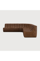 Dark Brown Leather Modular Sofa Set | Ethnicraft N701 | Oroatrade.com