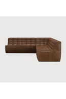 Dark Brown Leather Modular Sofa Set | Ethnicraft N701 | Oroatrade.com