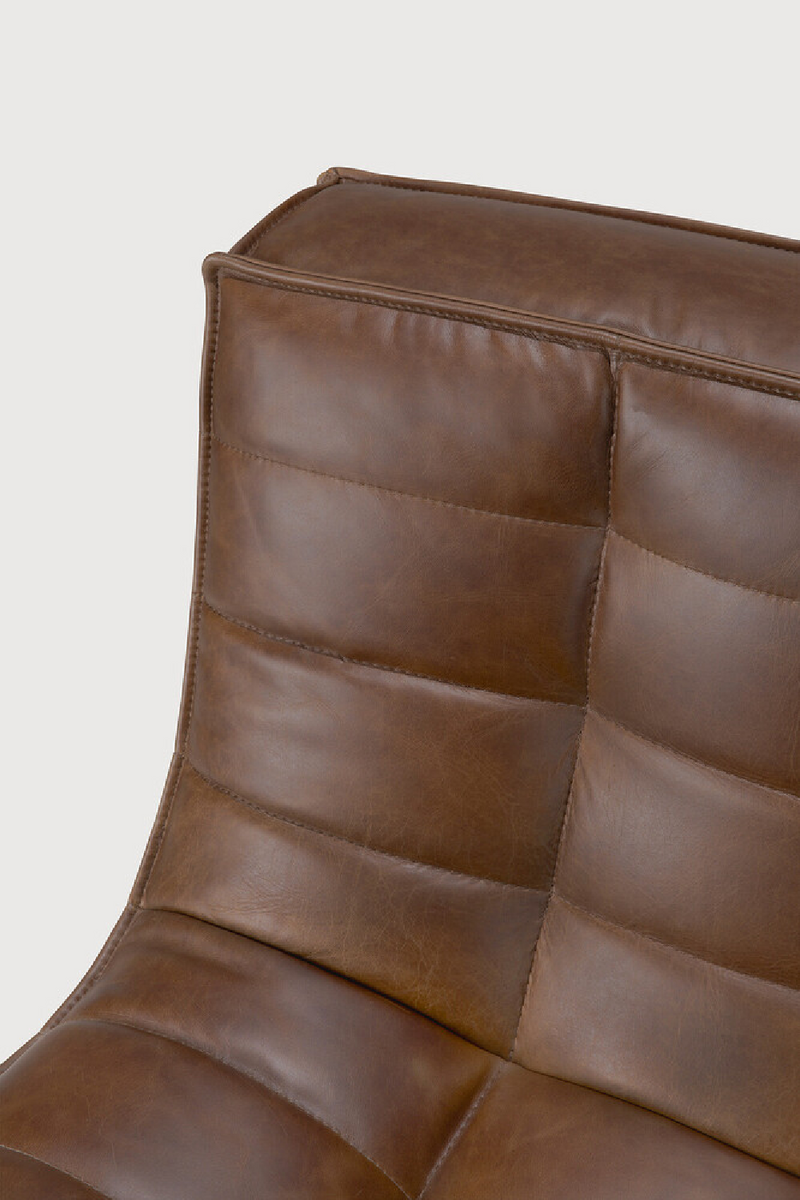 Dark Brown Leather Modular Sofa Set | Ethnicraft N701 | Oroatrade.com