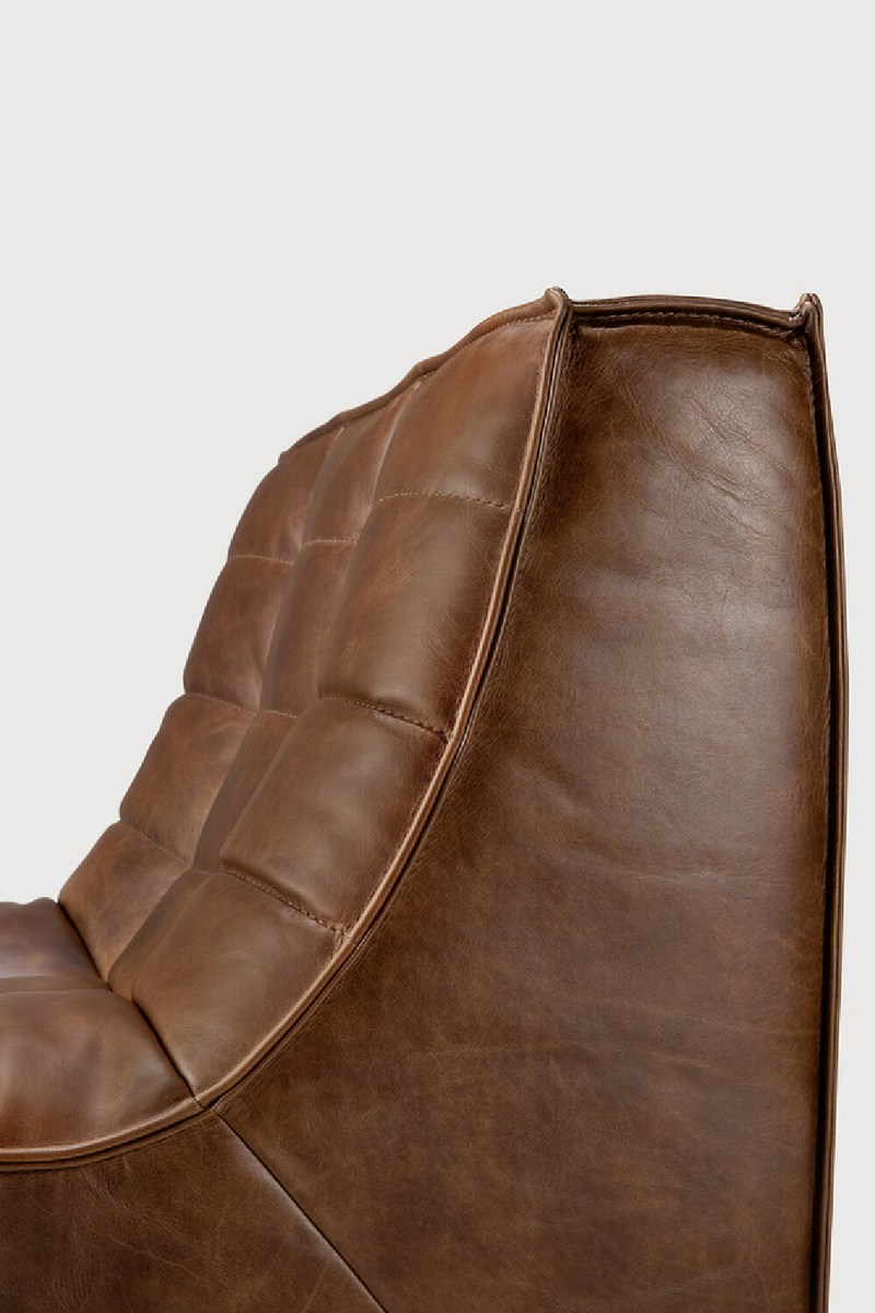 Dark Brown Leather Modular Sofa Set | Ethnicraft N701 | Oroatrade.com