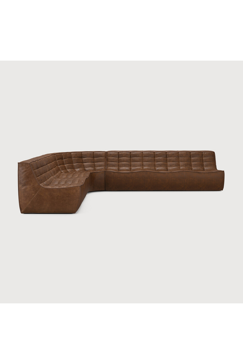 Dark Brown Leather Modular Sofa | Ethnicraft N701 | Oroatrade.com