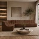 Dark Brown Leather Modular Sofa | Ethnicraft N701