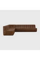 Dark Brown Leather Modular Sofa | Ethnicraft N701 | Oroatrade.com