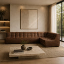 Dark Brown Leather Modular Sofa | Ethnicraft N701