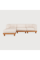 Outdoor 3-Seater Sofa with Ottoman | Ethnicraft Monocle | Oroatrade.com