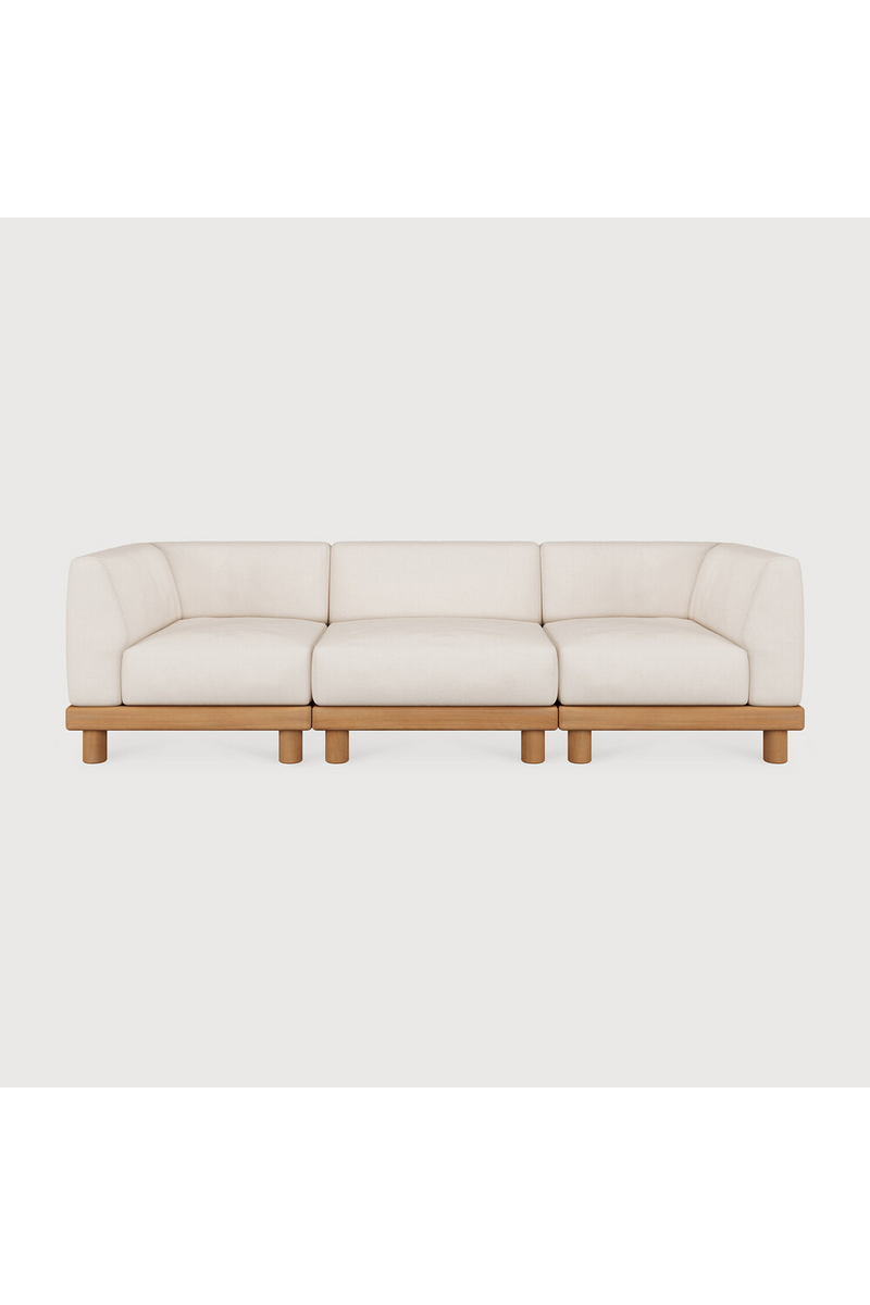 White 3-Seater Outdoor Modular Sofa | Ethnicraft Monocle | Oroatrade.com