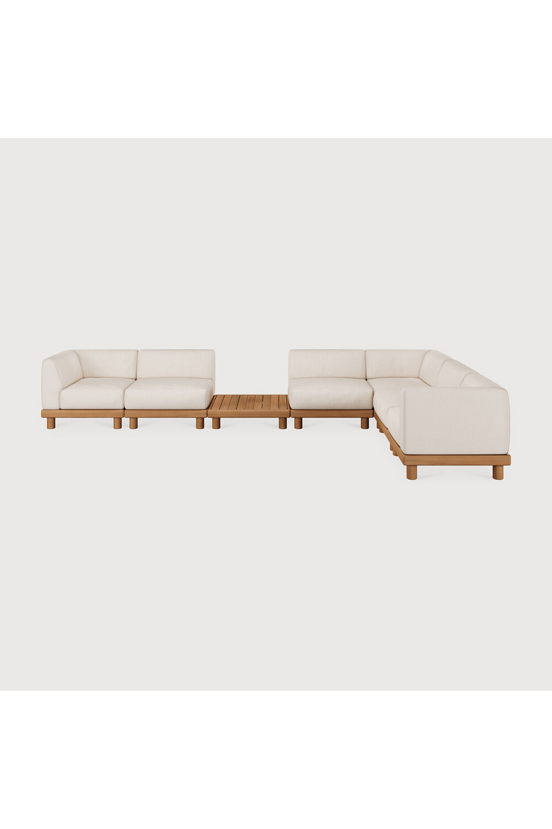 Outdoor Modular Sofa with Side Table | Ethnicraft Monocle | Oroatrade.com