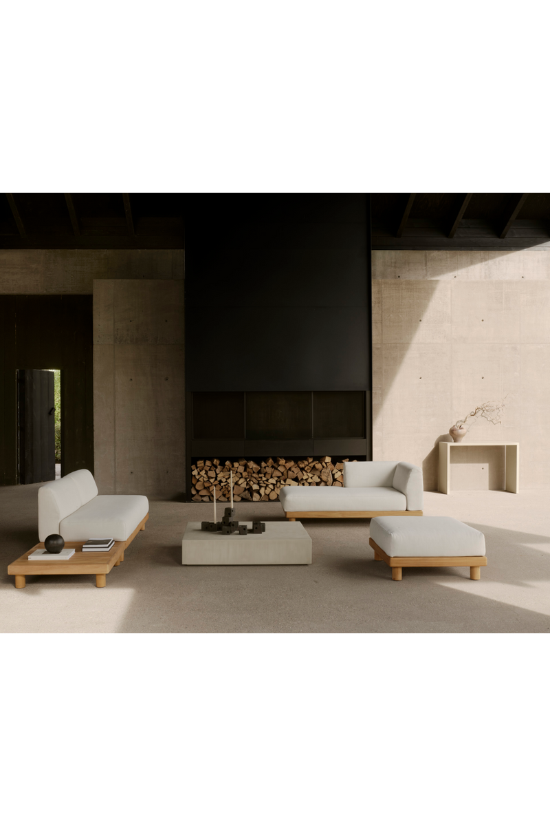 Outdoor Modular Sofa with Side Table | Ethnicraft Monocle | Oroatrade.com