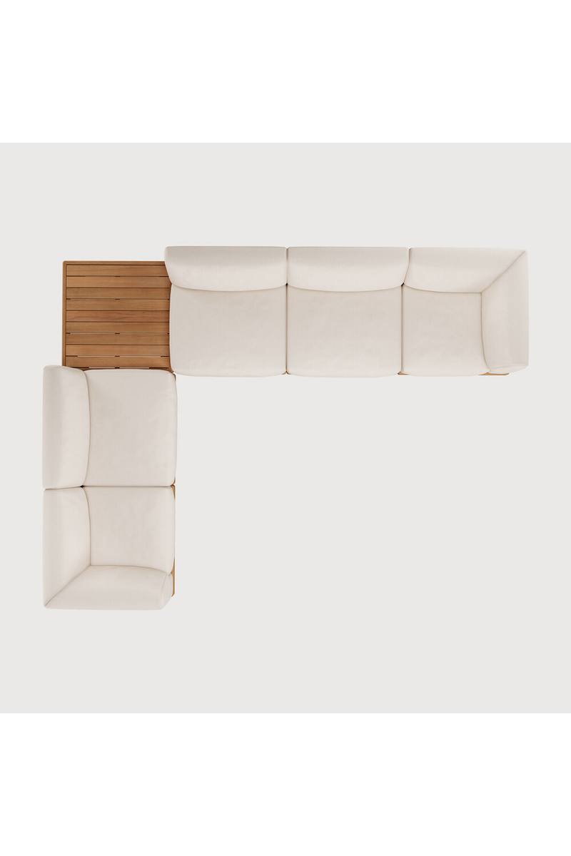 Outdoor Modular Sofa with Table | Ethnicraft Monocle | Oroatrade.com