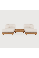 White Outdoor Chaise Lounge with Table | Ethnicraft | Oroatrade.com