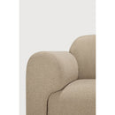 Hospitality furniture - Curved Sofa with Semi-Circle Footstool - www.oroatrade.com