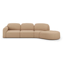 Hospitality furniture - Curved Sofa with Semi-Circle Footstool - www.oroatrade.com