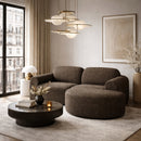 Hospitality furniture - End Seater Sofa with Semi-Circle Footstool - www.oroatrade.com