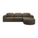 Hospitality furniture - Modular Sofa with Semi-Circle Footstool - www.oroatrade.com