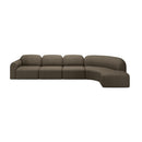 Hospitality furniture - Curved Modular Sofa with Stool - www.oroatrade.com