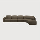 Hospitality furniture - Curved Modular Sofa with Stool - www.oroatrade.com