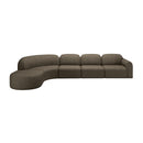 Hospitality furniture - Modular Sofa Set with Semi-Circle Stool - www.oroatrade.com