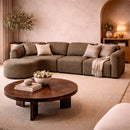Hospitality furniture - Modular Sofa Set with Semi-Circle Stool - www.oroatrade.com