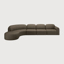 Hospitality furniture - Modular Sofa Set with Semi-Circle Stool - www.oroatrade.com