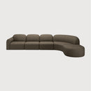 Hospitality furniture - Modular Sofa Set with Semi-Circle Stool - www.oroatrade.com