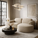 Hospitality furniture - End Seater Sofa with Semi-Circle Footstool - www.oroatrade.com