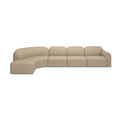 Hospitality furniture - Curved Modular Sofa with Stool - www.oroatrade.com