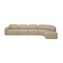Hospitality furniture - Curved Modular Sofa with Stool - www.oroatrade.com