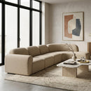 Hospitality furniture - Curved Modular Sofa with Stool - www.oroatrade.com