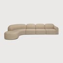 Hospitality furniture - Modular Sofa Set with Semi-Circle Stool - www.oroatrade.com