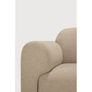 Hospitality furniture - Curved Sofa with Semi-Circle Footstool - www.oroatrade.com