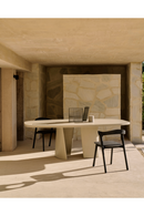 Round Concrete Outdoor Dining Table | Ethnicraft Roller Max | Oroatrade.com