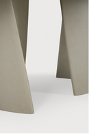 Round Concrete Outdoor Dining Table | Ethnicraft Roller Max | Oroatrade.com