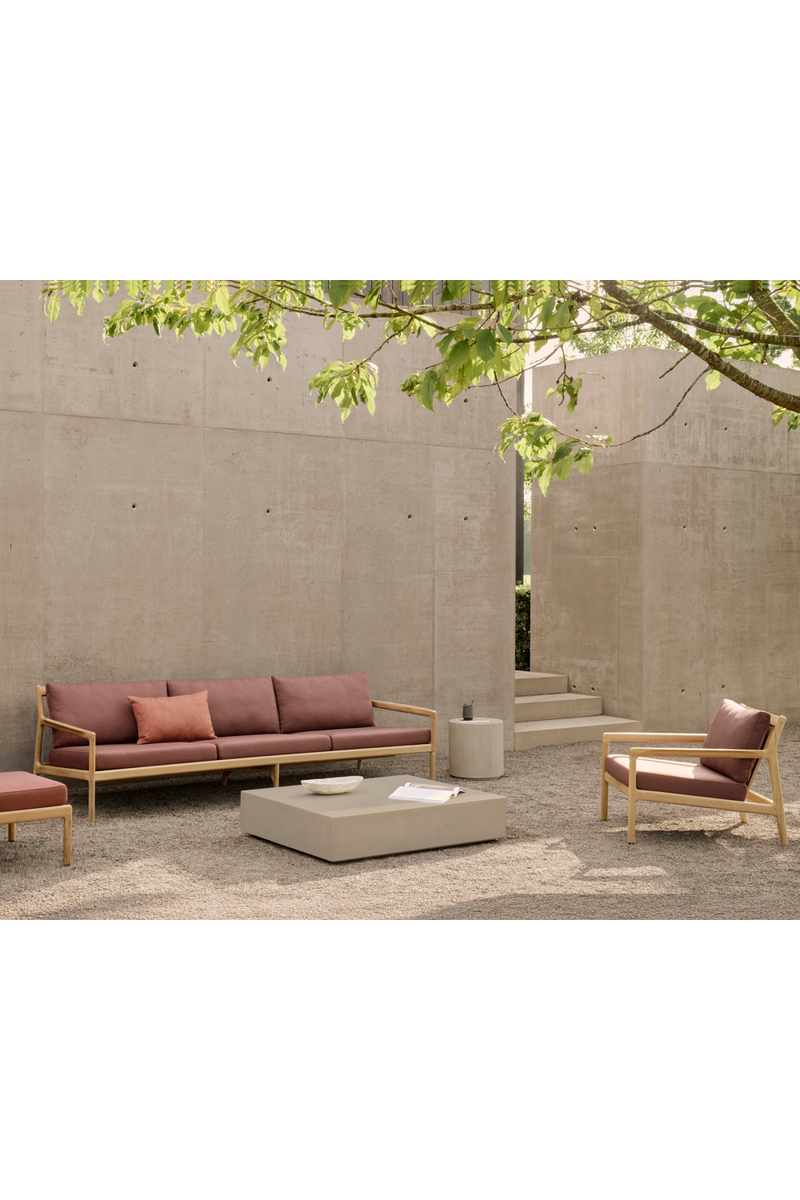 Round Concrete Outdoor Side Table | Ethnicraft Elements | Oroatrade.com