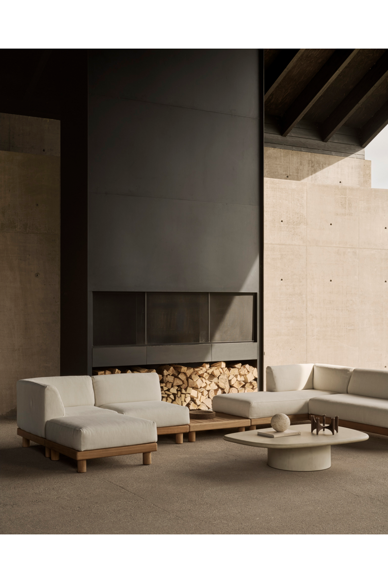 Pebble-Shaped Concrete Outdoor Coffee Table | Ethnicraft Elements | Oroatrade.com